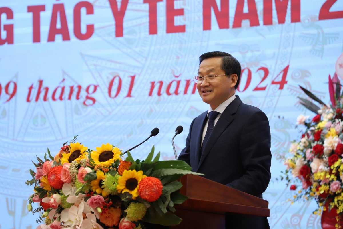 Phó Thủ tướng Chính phủ Lê Minh Khái phát biểu tại hội nghị