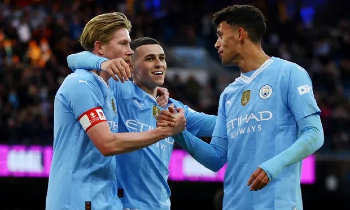 Man City 5-0 Huddersfield (Ảnh:Reuters)