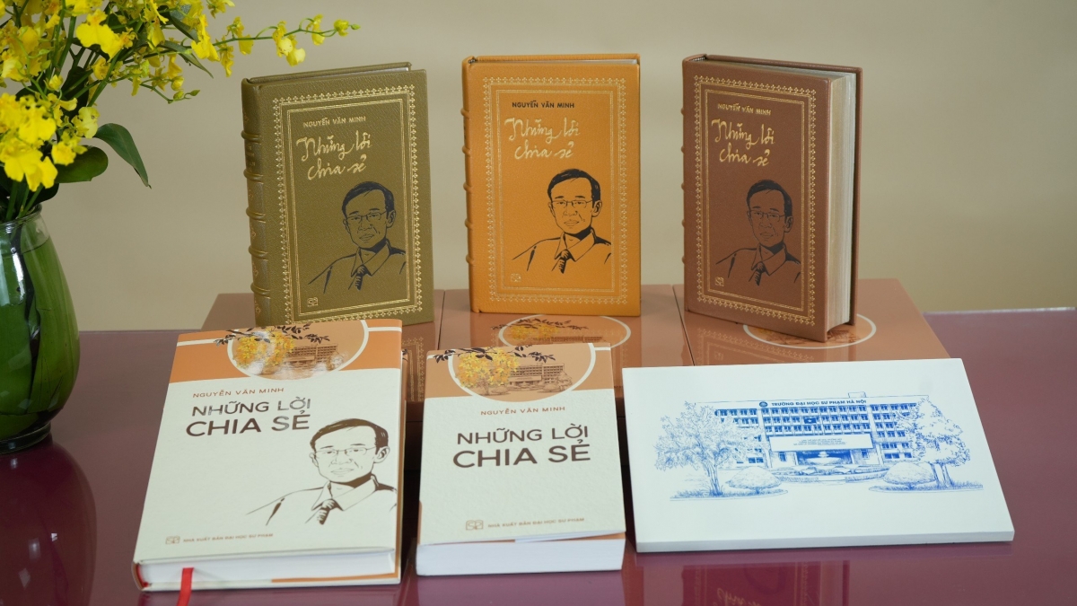 Các ấn bản khác nhau của "Những lời chia sẻ" của GS Nguyễn Văn Minh, Hiệu trưởng trường Đại học Sư phạm Hà Nội.