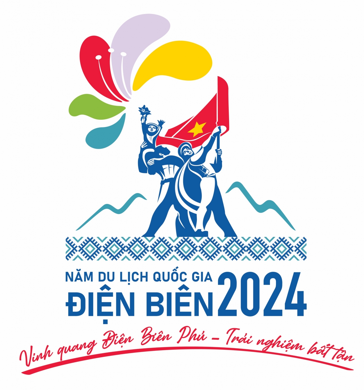 Biểu trưng và khẩu hiệu Năm Du lịch quốc gia 2024 phiên bản tiếng Việt