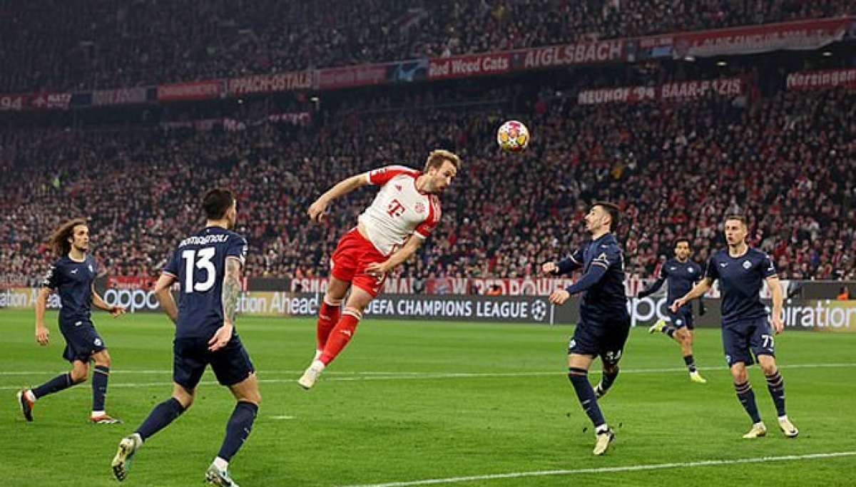 Harry Kane ghi bàn mở tỷ số cho Bayern Munich