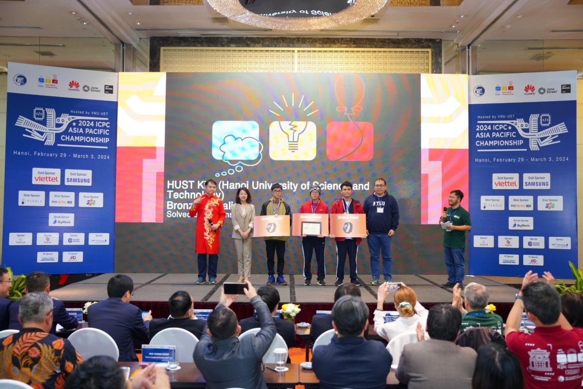 Đội tuyển HUST Kite của Đại học Bách khoa Hà Nội đạt huy chương chương đồng