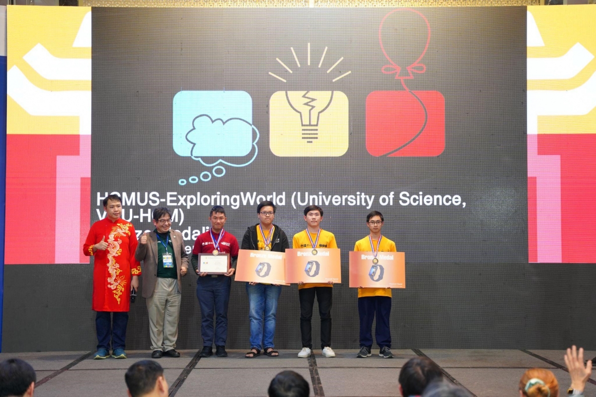 HCMUS-ExploringWorld của trường Đại học Khoa học Tự nhiên, Đại học Quốc gia TP HCM đạt huy chương đồng