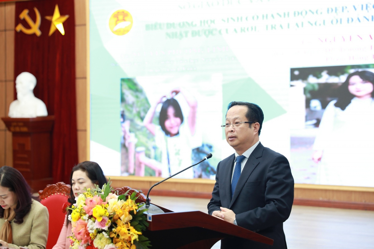 Ông Trần Thế Cương, Giám đốc Sở GD-ĐT hội khỏe Phù Đổng thành phố Hà Nội lần thứ X
Ảnh: VGP/Minh Anh
