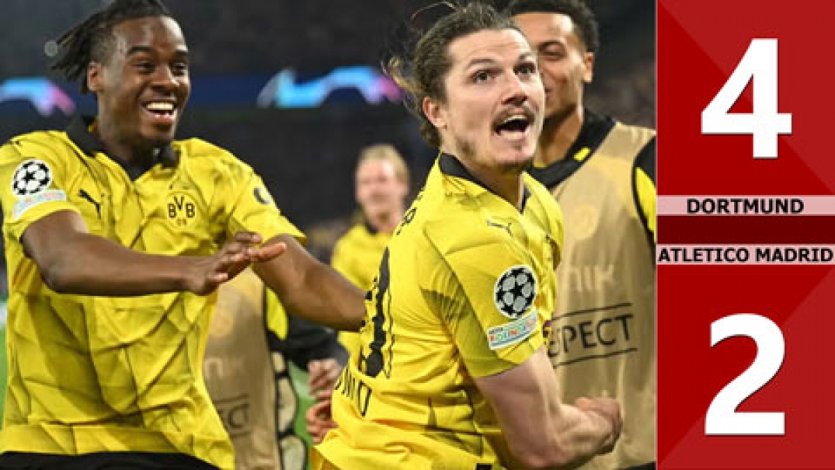 Borussia Dortmund cũng lội ngược dòng đánh bại Atletico Madrid