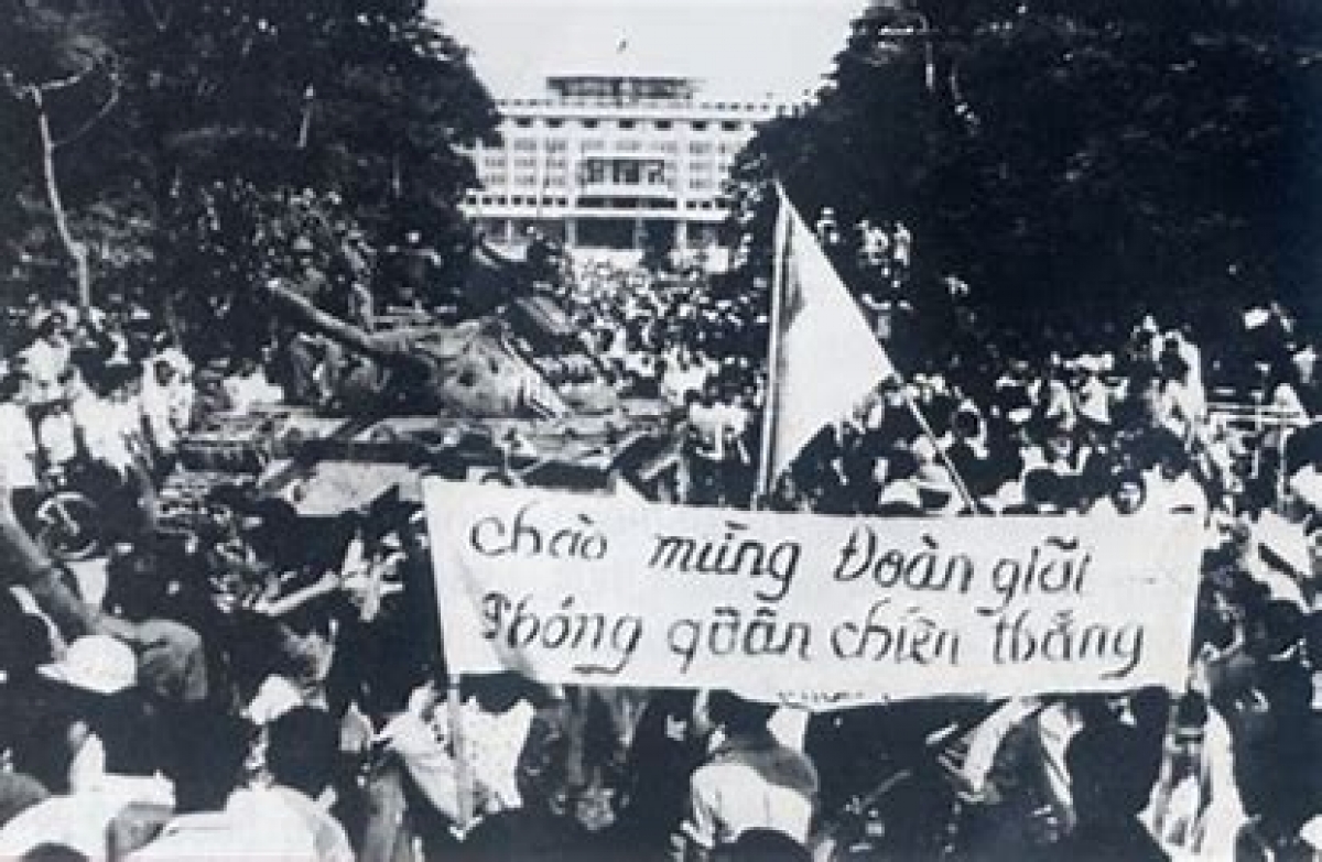 Ngày 30/4/1975 đi vào lịch sử dân tộc Việt Nam. Ảnh: Tư liệu