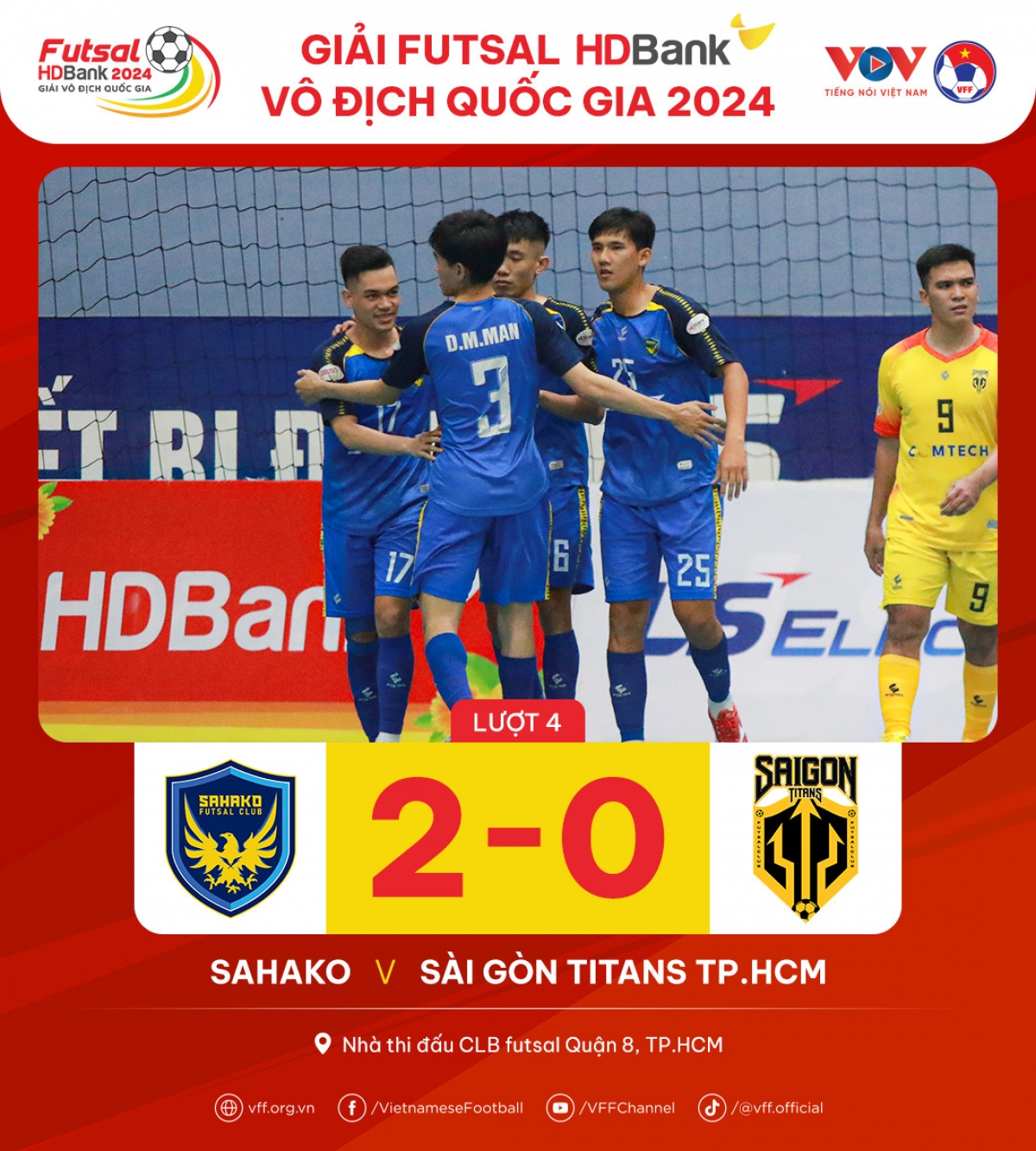 Sahako đè bẹp Sài Gòn Titans TP.HCM