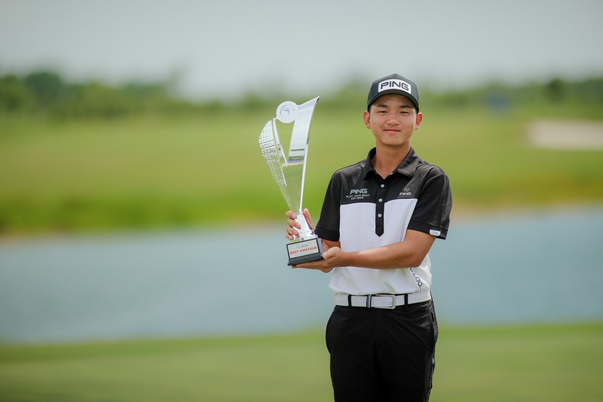 Tuyển thủ Nguyễn Anh Minh là golfer nghiệp dư đạt thành tích tốt nhất Vietnam Masters 2024