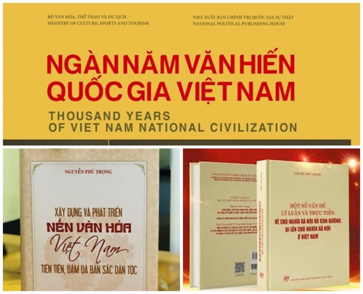 3 cuốn sách quý được Bộ trưởng Bộ VH-TT &amp; DL Nguyễn Văn Hùng trao tặng cho Trung tâm Văn hóa Việt Nam tại Pháp dịp này.