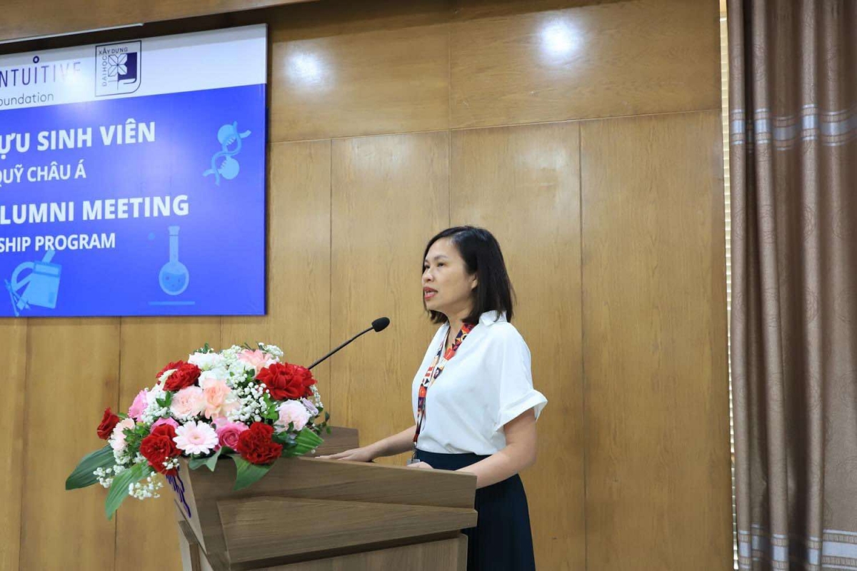 PGS.TS Phạm Thanh Huyền, Trưởng ban công tác sinh viên, Đại học Bách khoa Hà Nội phát biểu