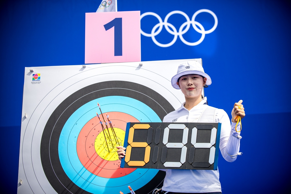 Lim Sihyeon phá kỷ lục thế giới (Ảnh: World Archery)