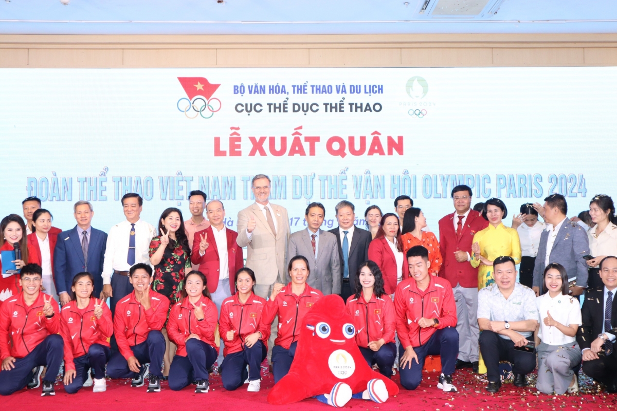 16 VĐV xuất sắc đại diện cho thể thao Việt Nam tham dự Olympic Paris 2024