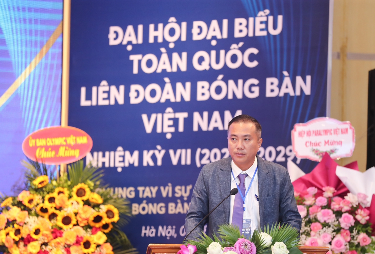 Ông Nguyễn Xuân Vũ tái đắc cử Chủ tịch Liên đoàn Bóng bàn Việt Nam