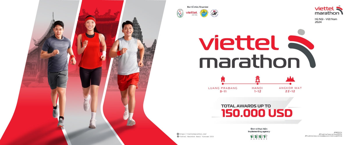 Lần đầu tiên 1 giải chạy marathon được tổ chức với 3 chặng tại Việt Nam, Lào, Campuchia