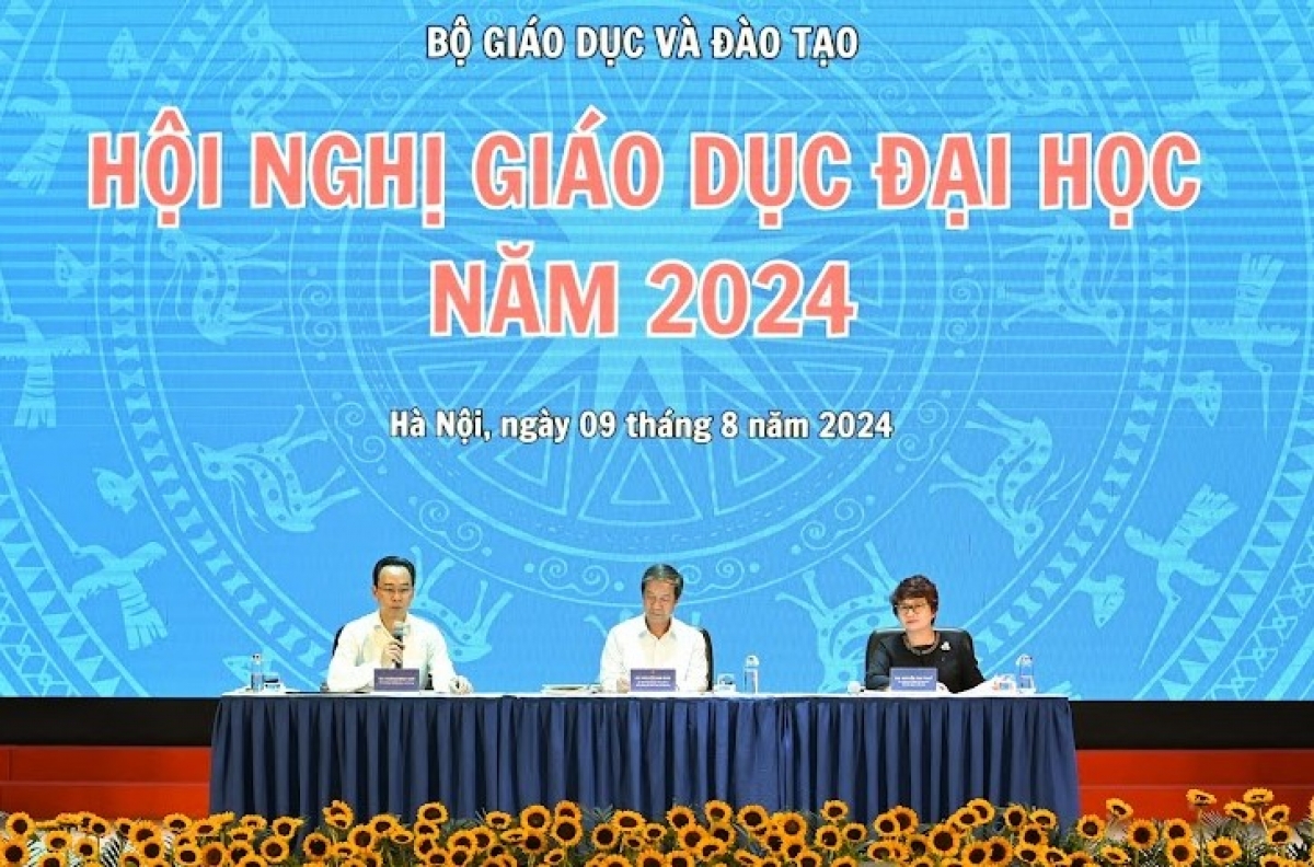 Bộ trưởng GD-ĐT Nguyễn Kim Sơn chủ trì Hội nghị Giáo dục Đại học năm 2024 sáng 9/8