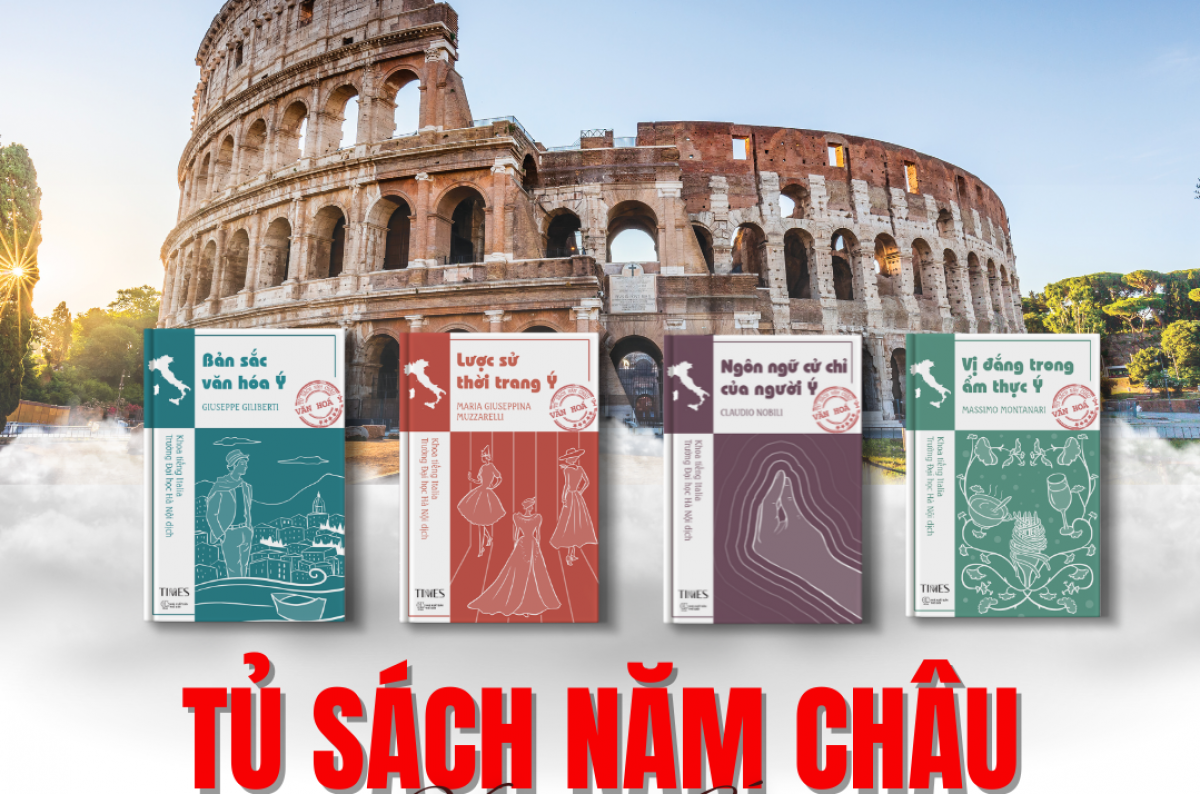 4 cuốn sách mở đầu "Tủ sách năm châu" do TIMES và Khoa tiếng Italia (HANU) phối hợp thực hiện