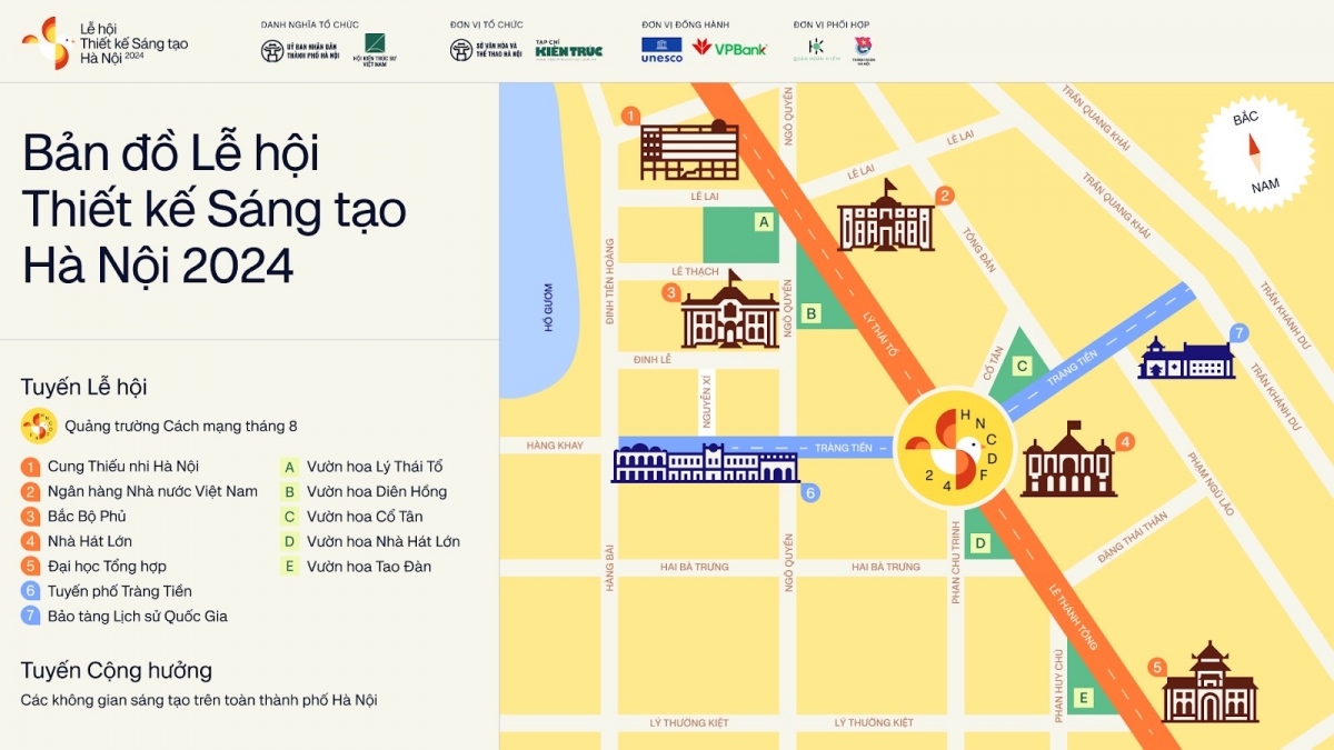 Tuyến trải nghiệm “Giao lộ Sáng tạo” tại Lễ hội kết nối nhiều không gian biểu tượng của Hà Nội