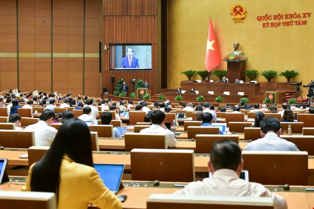 Quốc hội nghe Tờ trình, Báo cáo thẩm tra dự án Luật Việc làm (sửa đổi), Luật Nhà giáo