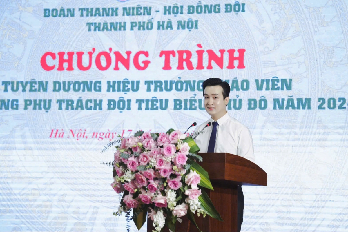 Phó Bí thư Thành đoàn, Chủ tịch Hội đồng Đội thành phố Hà Nội Đào Đức Việt