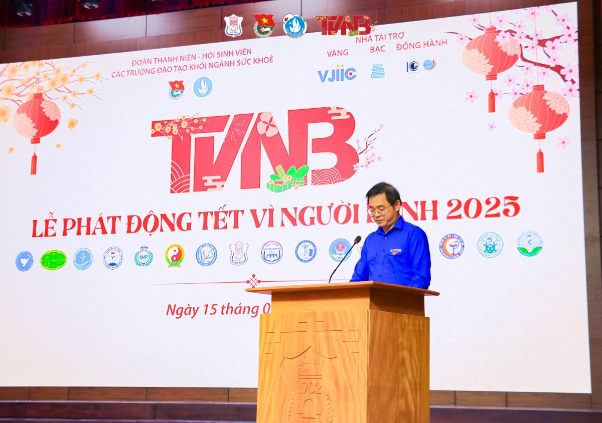 BS Tạ Đăng Quang phát biểu tại Lễ phát động chương trình "Tết vì người bệnh 2025"