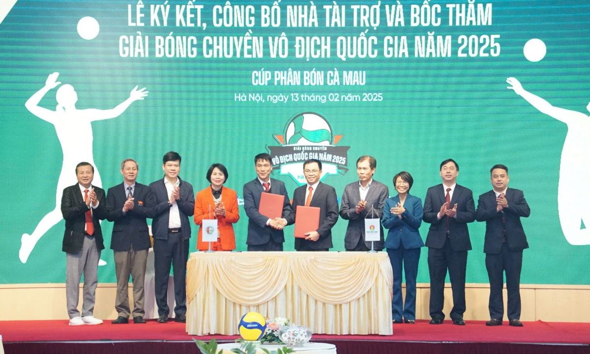 Phân bón Cà Mau là nhà tài trợ của Giải bóng chuyền VĐQG 2025