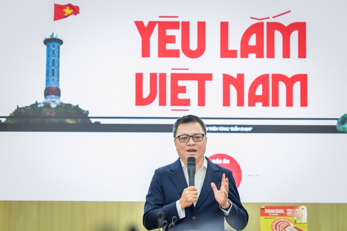 Ủy viên BCH Trung ương Đảng, Tổng Biên tập báo Nhân dân Lê Quốc Minh. Ảnh: Thành Đạt
