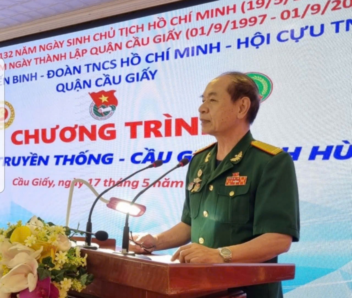 Về đời thường nhưng CCB Nguyễn Gia Vừa vẫn luôn tích cực tham gia các hoạt động ở địa phương (Ảnh NVCC)