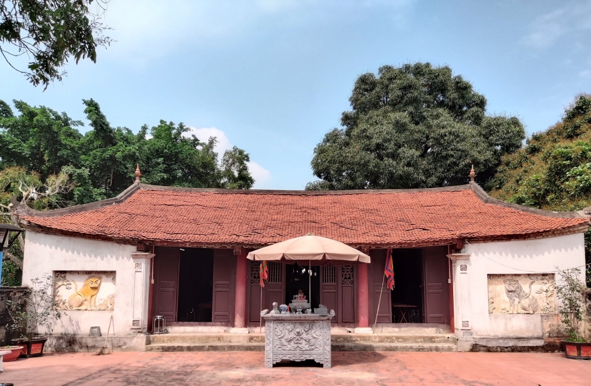 Đền thờ Đỗ Khắc Chung tại xã Sơn Đông, huyện Lập Thạch, tỉnh Vĩnh Phúc. Ảnh: Báo Vĩnh Phúc
