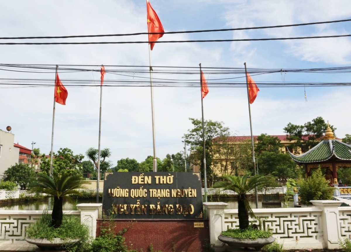 Khu thờ tự Lưỡng quốc Trạng nguyên Nguyễn Đăng Đạo (thôn Hoài Thượng, xã Liên Bão, huyện Tiên Du, tỉnh Bắc Ninh). Ảnh: Báo Bắc Ninh