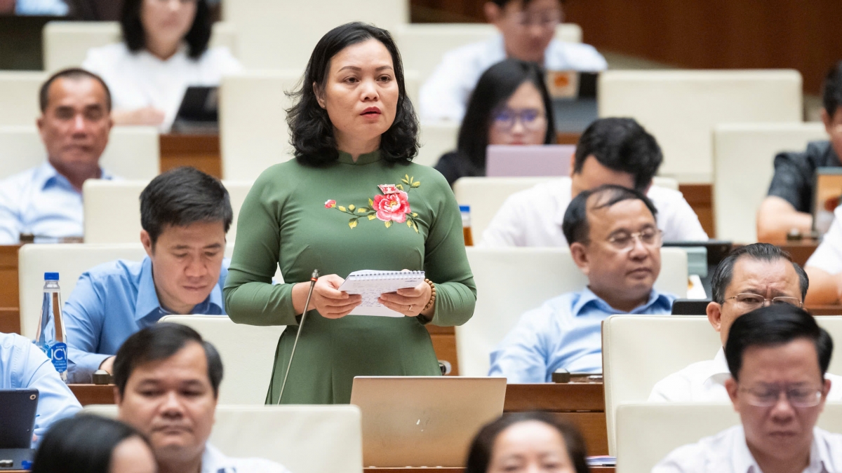 Đại biểu Huỳnh Thị Phúc - Đoàn ĐBQH tỉnh Bà Rịa - Vũng Tàu. Ảnh: quochoi.vn