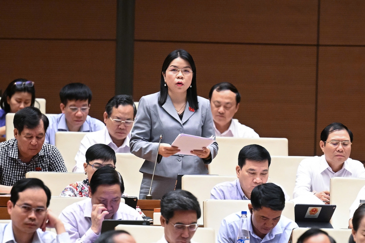 Đại biểu Nguyễn Thị Ngọc Xuân - Đoàn ĐBQH tỉnh Bình Dương. Ảnh: quochoi.vn