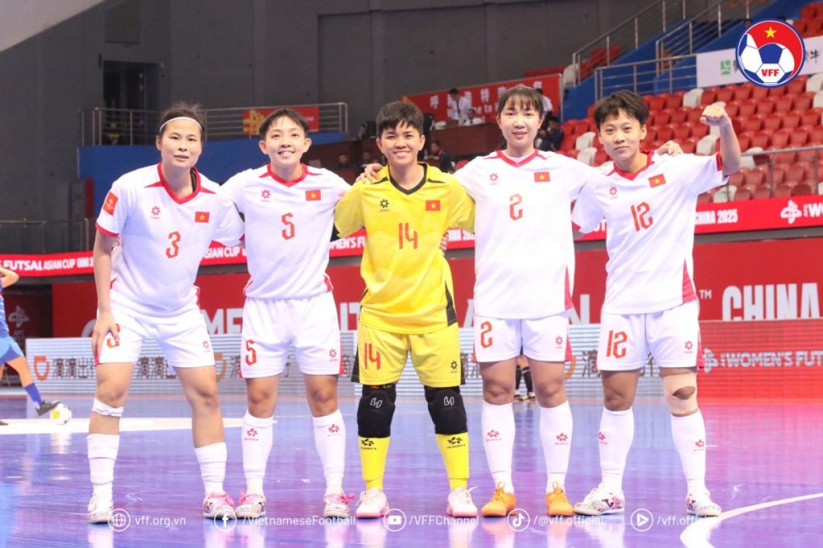 ĐT Futsal nữ Việt Nam sớm giành vé vào tứ kết (Ảnh: VFF)