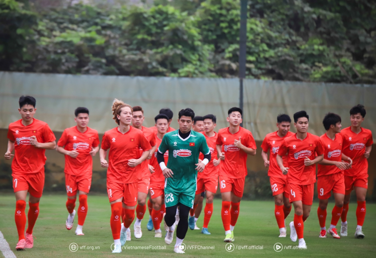 Đội tuyển U22 Việt Nam tiếp tục được tập trung cùng thời điểm với đội tuyển Việt Nam trong dịp FIFA Days tháng 6 tới (Ảnh:VFF)