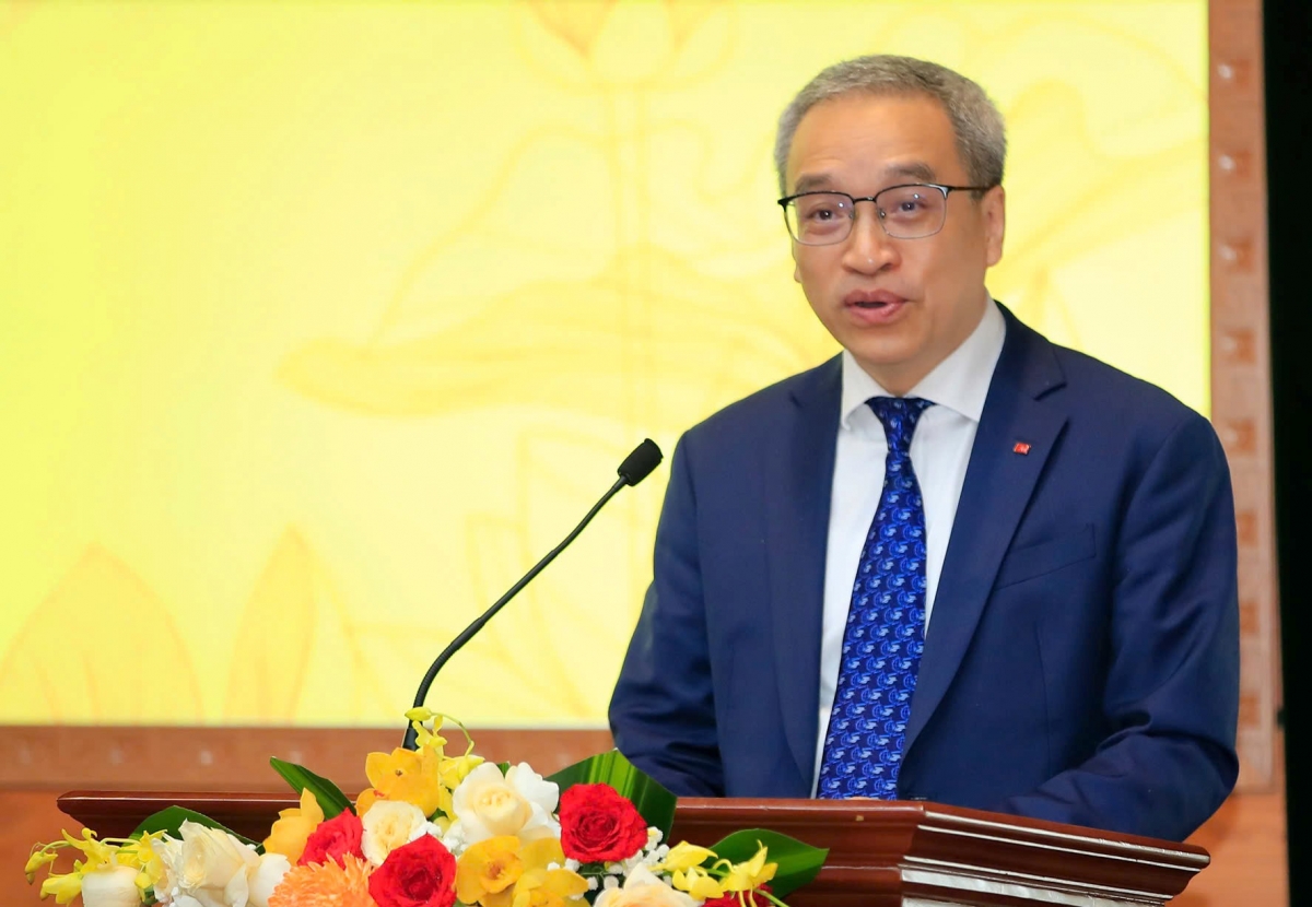 Thứ trưởng Bộ VH-TT&DL Phan Tâm phát biểu tại lễ trao "Giải thưởng phát triển văn hóa đọc lần thứ VII". Ảnh: Tuấn Minh