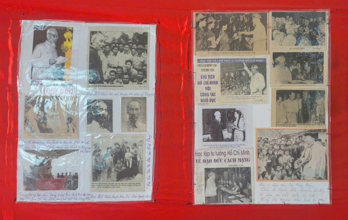 Nhiều tư liệu, hình ảnh về Bác Hồ được ông Nguyễn Đình Phong sưu tầm, bảo quản cẩn thận