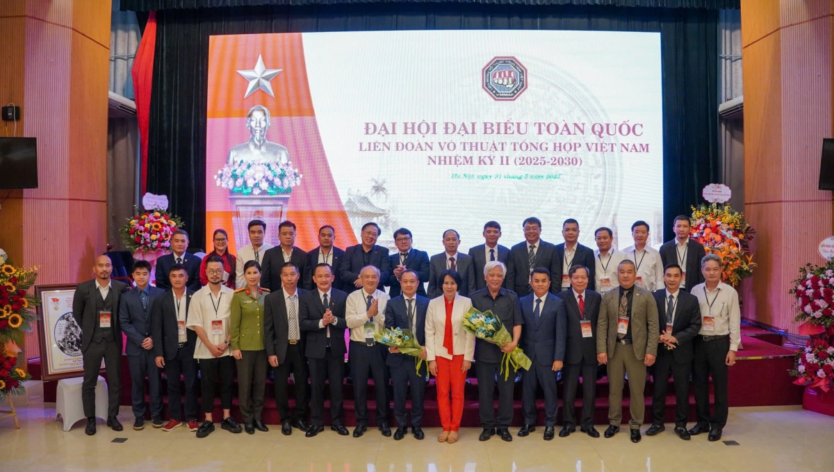 Ban chấp hành Liên đoàn Võ thuật tổng hợp Việt Nam nhiệm kỳ 2025 - 2030 (ảnh: VMMAF)