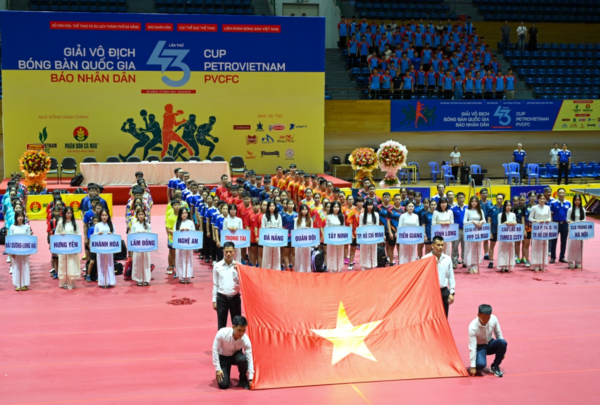 Giải vô địch bóng bàn quốc gia Báo Nhân Dân 2025 quy tụ số vận động viên kỷ lục (Ảnh: BTC)