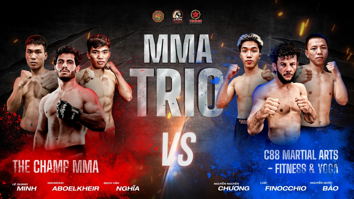 LION Championship 22 giới thiệu hình thức MMA Trio (Tam đấu) lần đầu tiên xuất hiện
(ảnh: MMA)