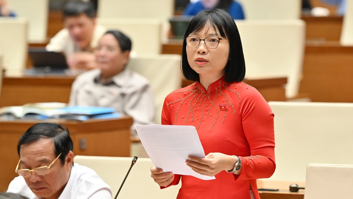 Đại biểu Nguyễn Thị Việt Nga - Đoàn ĐBQH tỉnh Hải Dương. Ảnh: quochoi.vn