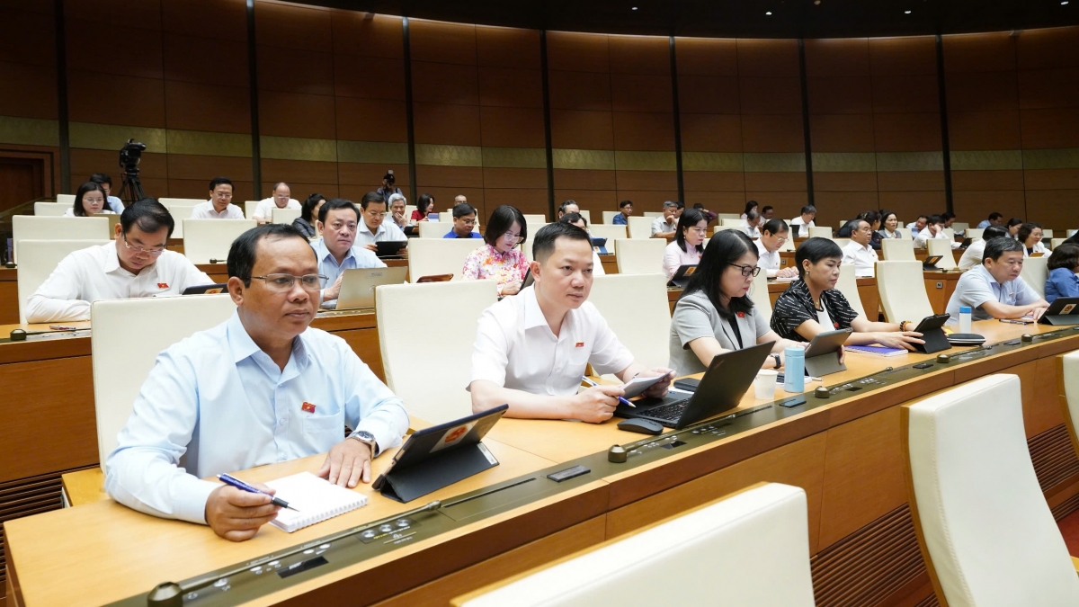 Sáng 12/5, Quốc hội họp toàn thể tại hội trường . Ảnh: quochoi.vn