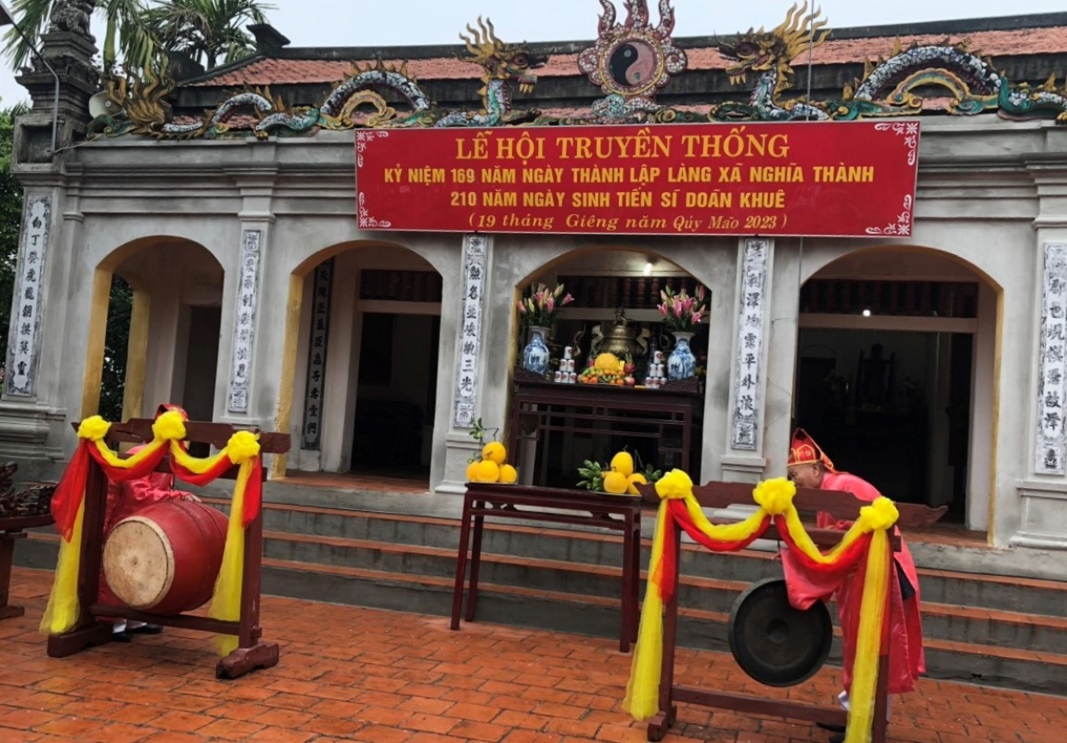 Đền thờ Tiến sĩ Doãn Khuê tại Nam Định vẫn luôn thơm hương ấm khói. Ảnh:giaoducthoidai.vn