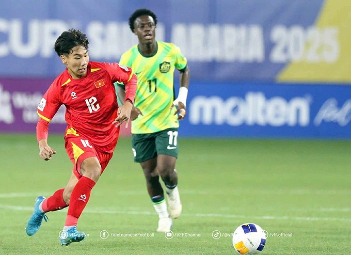 Chu Ngọc Nguyễn Lực từng thể hiện tốt trong trận đấu với U17 Australia (Ảnh: VFF)