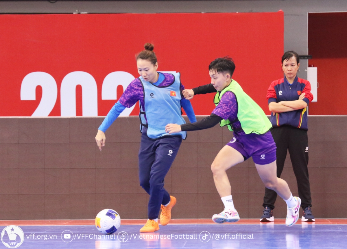 Tuyển futsal nữ Việt Nam đã sẵn sàng cho VCK futsal nữ châu Á 2025 (ảnh: VFF)