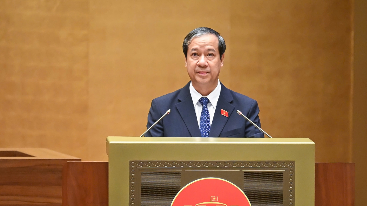 Bộ trưởng Bộ Giáo dục và Đào tạo Nguyễn Kim Sơn. Ảnh: quochoi.vn