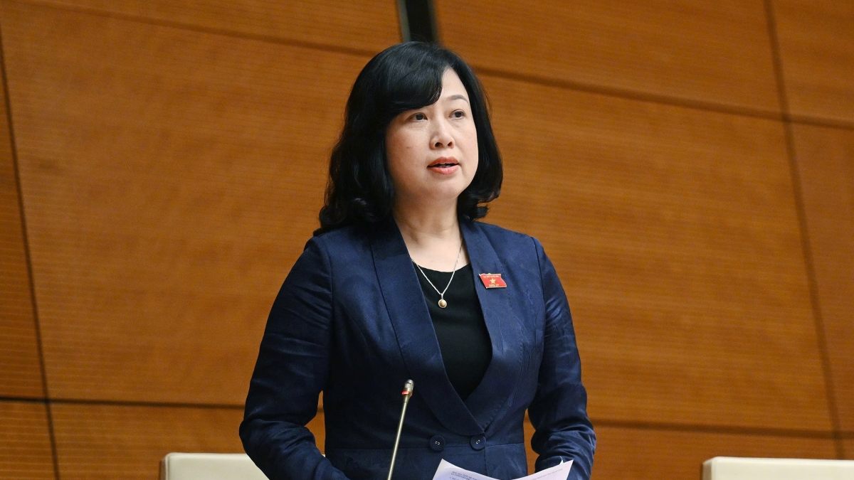 Bộ trưởng Bộ Y tế Đào Hồng Lan. Ảnh: quochoi.vn