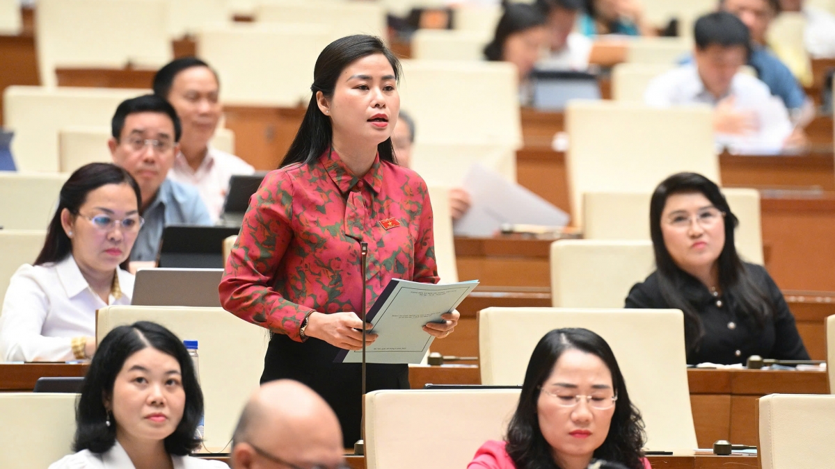 Đại biểu Đặng Thị Bảo Trinh - Đoàn ĐBQH tỉnh Quảng Nam. Ảnh: quochoi.vn