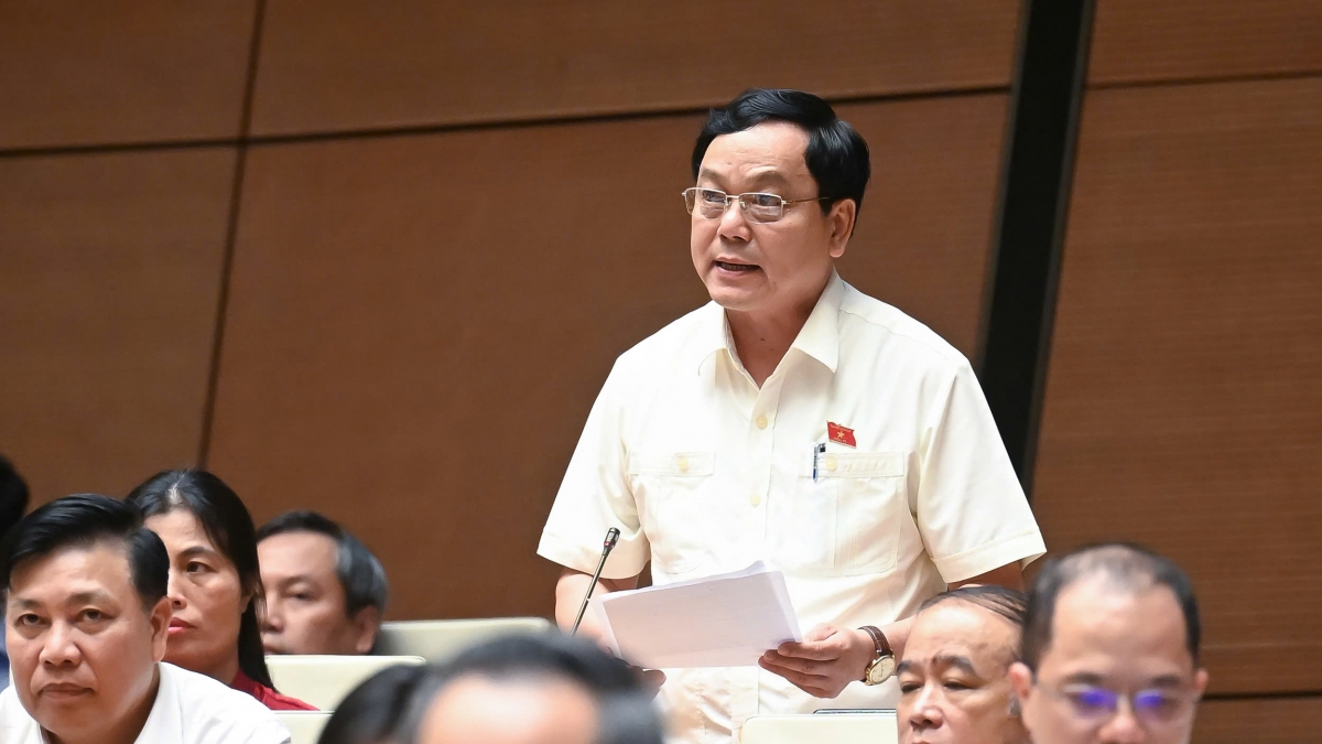 Đại biểu Hoàng Đức Thắng - Đoàn ĐBQH tỉnh Quảng Trị. Ảnh: quochoi.vn