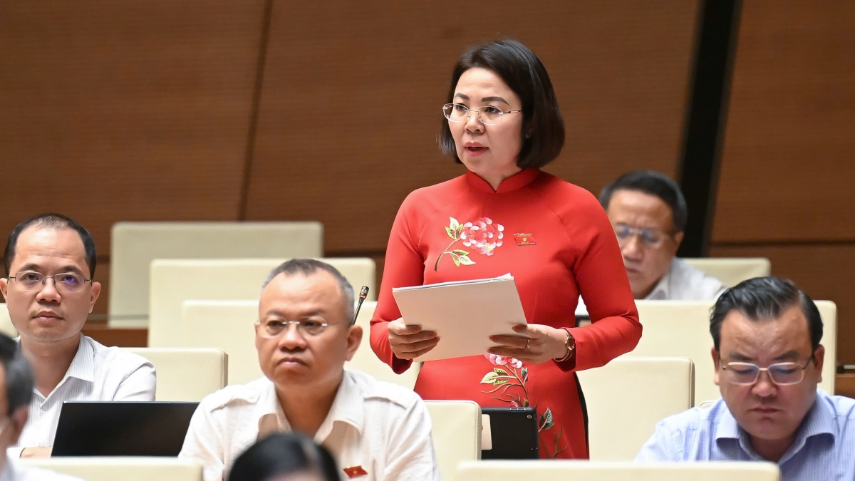 Đại biểu Hoàng Thị Đôi - Đoàn ĐBQH tỉnh Sơn La. Ảnh: quochoi.vn
