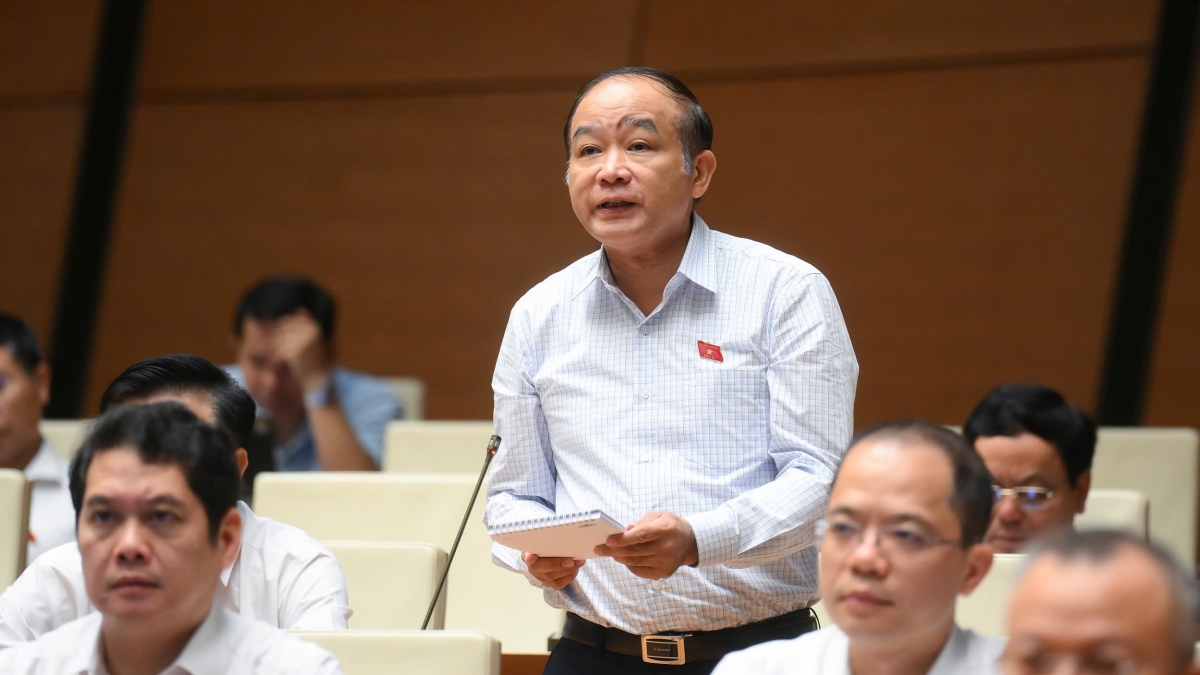 Đại biểu Lã Thanh Tân - Đoàn ĐBQH tỉnh Hải Phòng. Ảnh: quochoi.vn