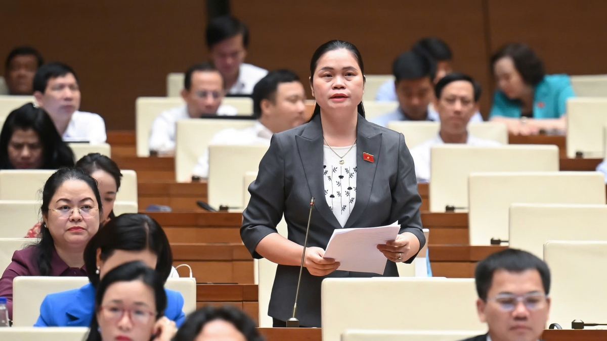 Đại biểu Ma Thị Thúy - Đoàn ĐBQH tỉnh Tuyên Quang. Ảnh: quochoi.vn
